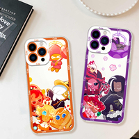 Game Cookie Run cute Kingdom For Samsung Galaxy A 15 54 55 S23 S24 S25 4G 5G Ultra Plus Fe Cover Transparent Bezel Shell