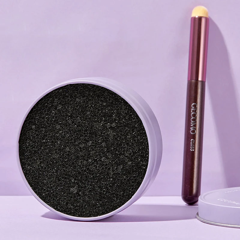 Esponja de limpieza rápida para sombra de ojos, cepillos, limpiador en seco, herramienta para polvo limpio, accesorios de maquillaje, caja de limpieza de brochas de maquillaje