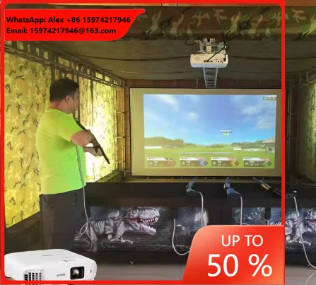 Leplay Immersive Interactive Projection Shooting System Game Laser Toy Gun Simulation For Indoor Entertainment Shopping Malls