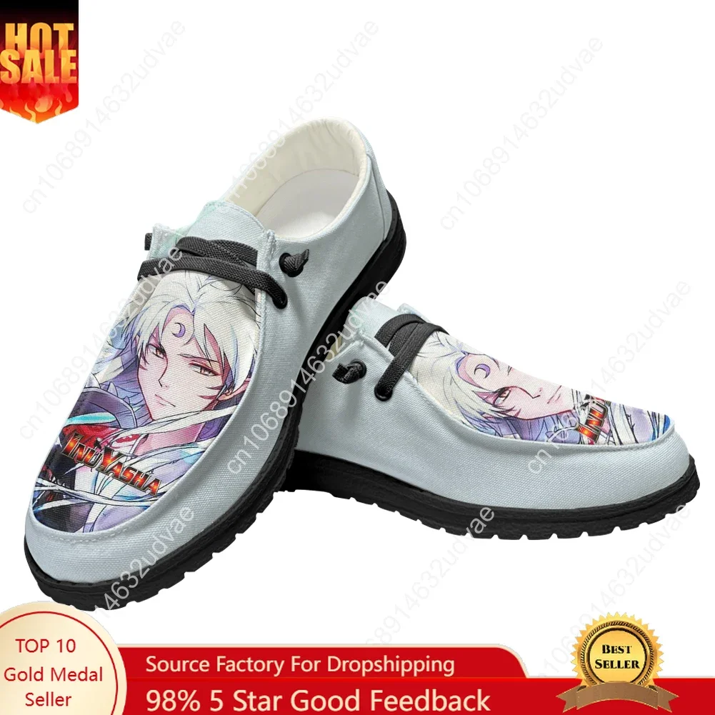 

Inuyasha Sesshomaru Casual Shoes Flat Shoe Men Woman Breathable Casual Indoor Outdoor Lightweight Footwear Custom Made Shoe