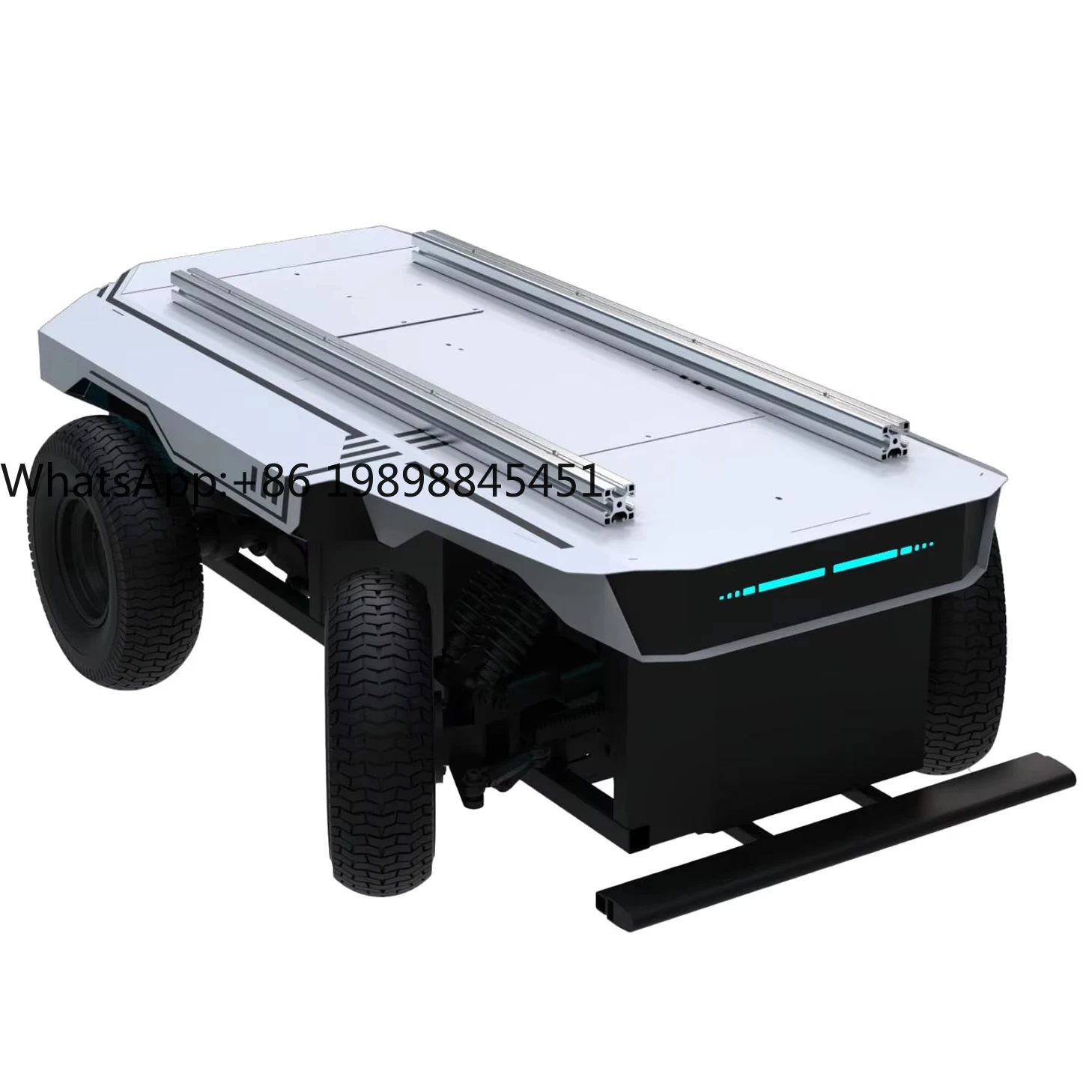 هيكل Ackermann عالي السرعة للتوجيه الأمامي AGV هيكل الروبوت منصة AMR UGV 150 كجم حمولة 20 ° تسلق SLAM ROS جميع التضاريس #1