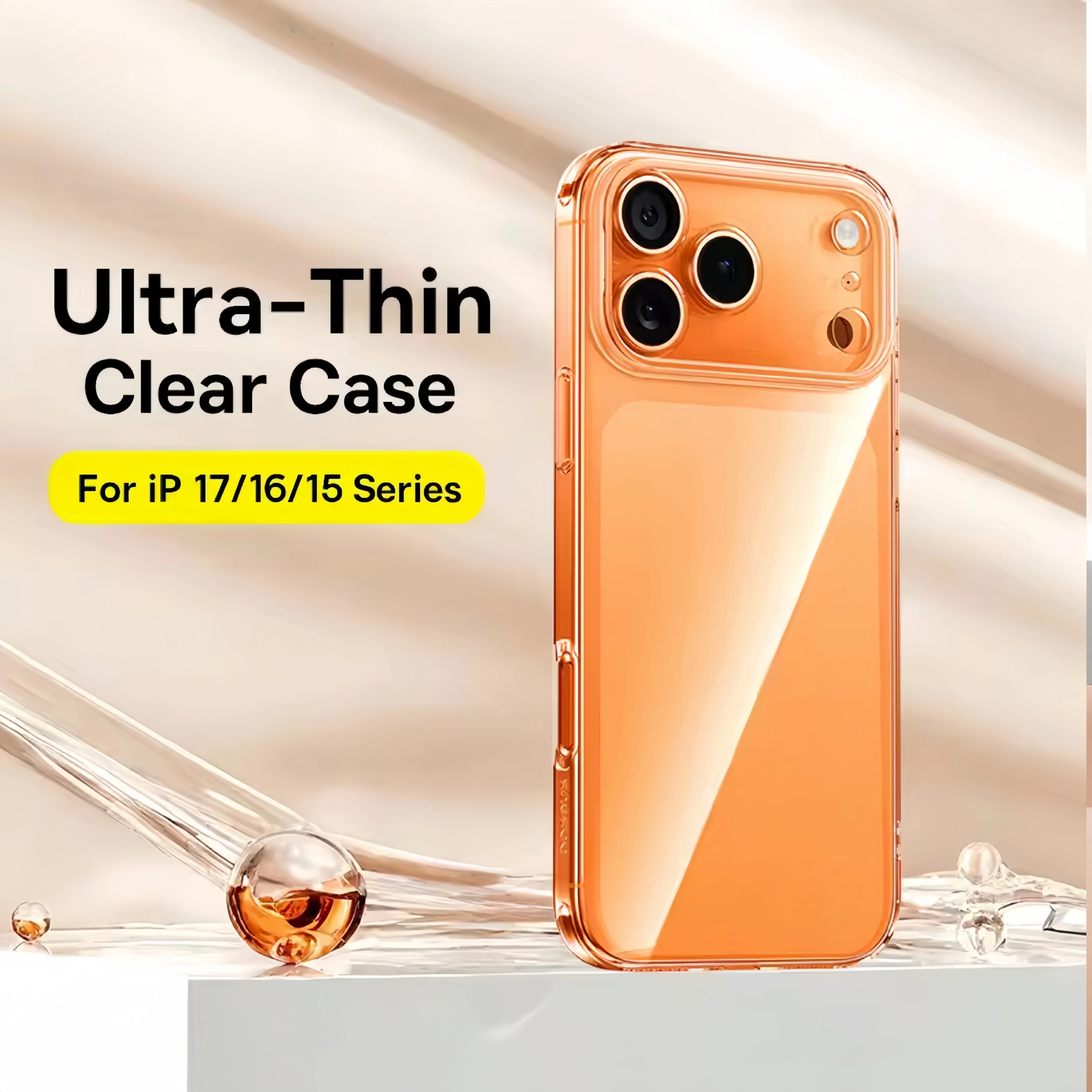 Klare TPU-Hülle für iPhone 17, 16, 15, 13, 12, 11, Pro Max Plus Air Mini, weiche, transparente Handyhülle, weiche, dünne Schutzhülle