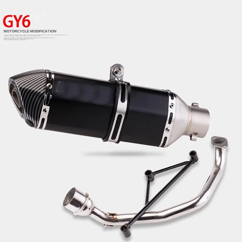 Motorcycle Exhaust Muffler For Yamaha Motorcycle GY6 High - Efficiency Motorcycle Exhaust Suitable Front Exhaust Pipe