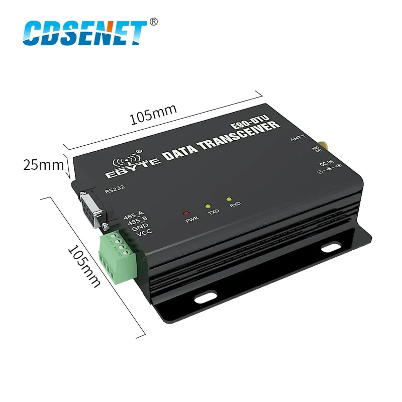 Imagem -02 - Lora Módulo 433mhz 37dbm 14.4km E90-dtu400sl37 Rssi Relé Rede Modbus Lbt Rs232 Rs485 Transceptor sem Fio Sx1262 Sx1268