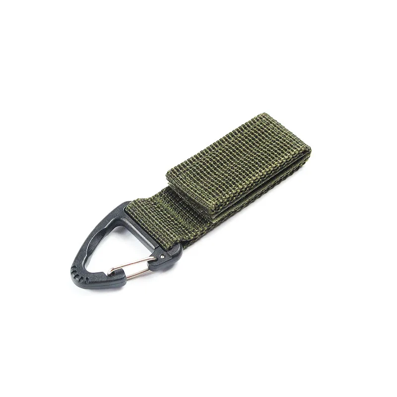 Outdoor Taktischer Molle-Gürtelhalter Gurtband-Clip Schlüsselanhänger Rucksack-Karabinerhaken Wasserflaschenhalter Schlüsselring-Clip