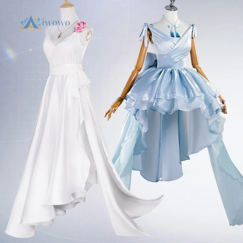 

Re Zero Emilia Rem костюмы для косплея женское элегантное шелковое платье униформа с головным убором для карнавала Хэллоуина