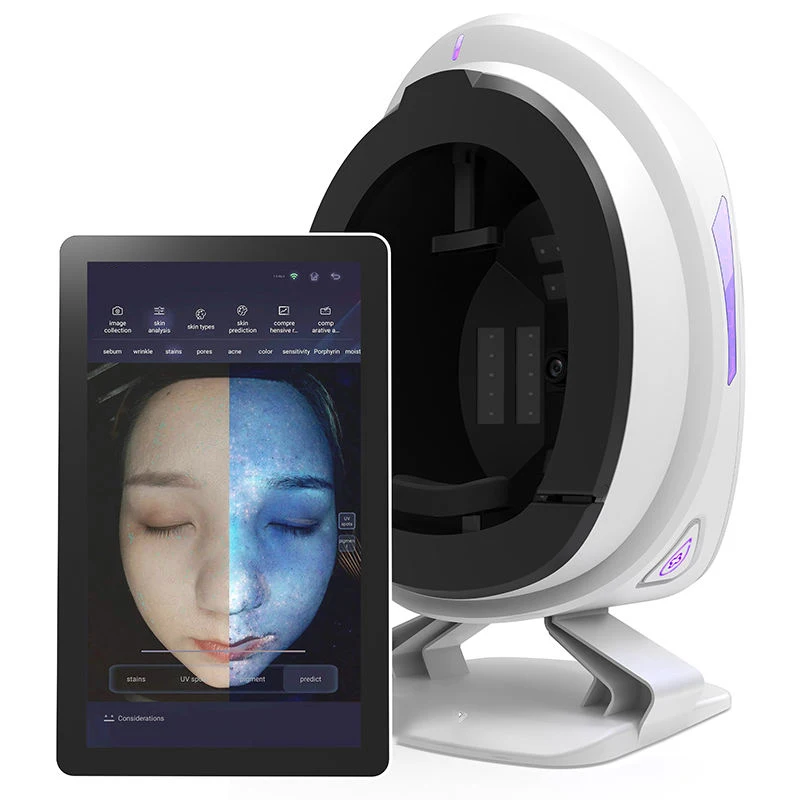New 8 Spectrum Digital Analyzer Face Analysis Machine 3d Digital Facial Skin Analysis Machine Facial Scanner for Sale