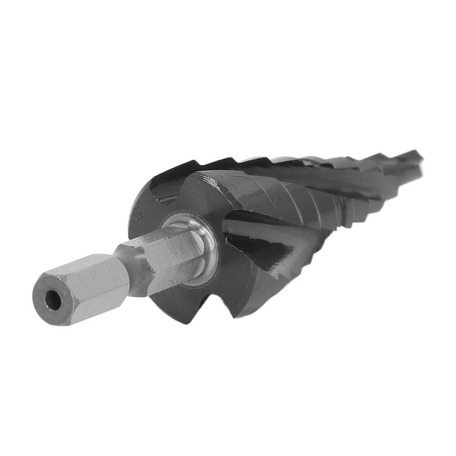 

Cobalt Step Drill Bit 89HRC 1/4in Hex Shank Spiral Flutes 4-20mm for Drilling Metal Copper Aluminum