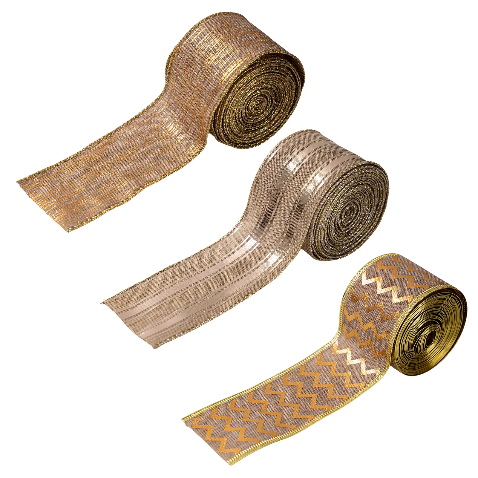 New Hot-selling Christmas Ribbon Christmas Tree Garland Decoration Ribbon Simple and Versatile Atmosphere Layout Ribbon