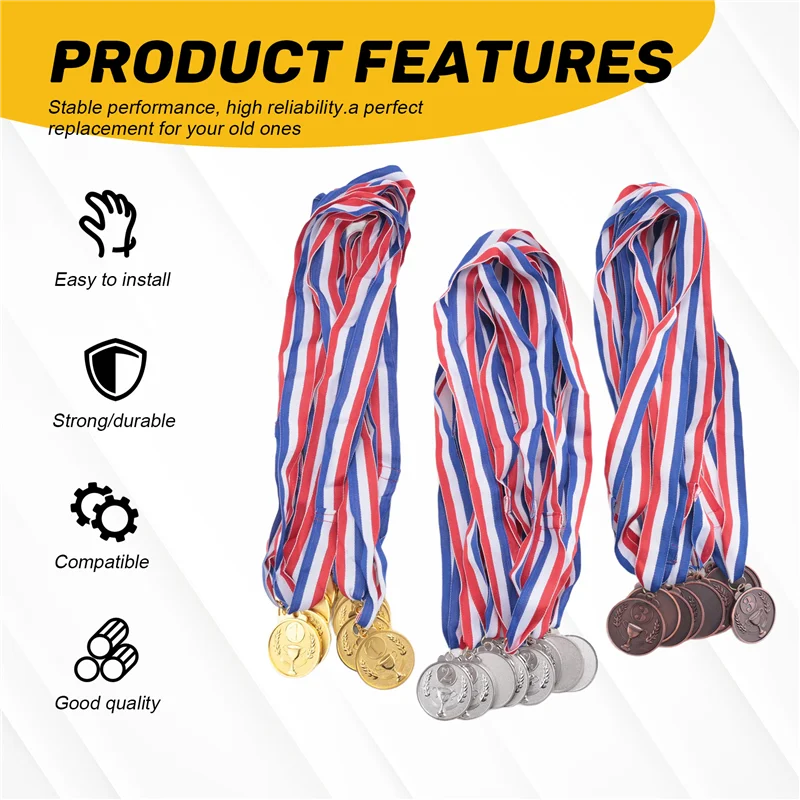 BEDW-30 ชิ้น Gold Silver Bronze ผู้ชนะเหรียญรางวัล 1St 2Nd 3Rd รางวัลสําหรับการแข่งขัน