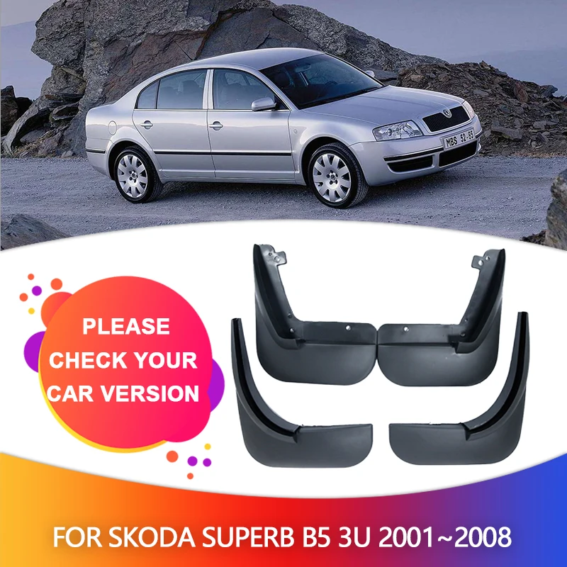 Błotniki nadkola dla Skoda Superb B5 3U 2001 ~ 2008 2002 2003 Auto błotniki błotnik błotniki pokrywa akcesoria do kół — zdjęcie 3