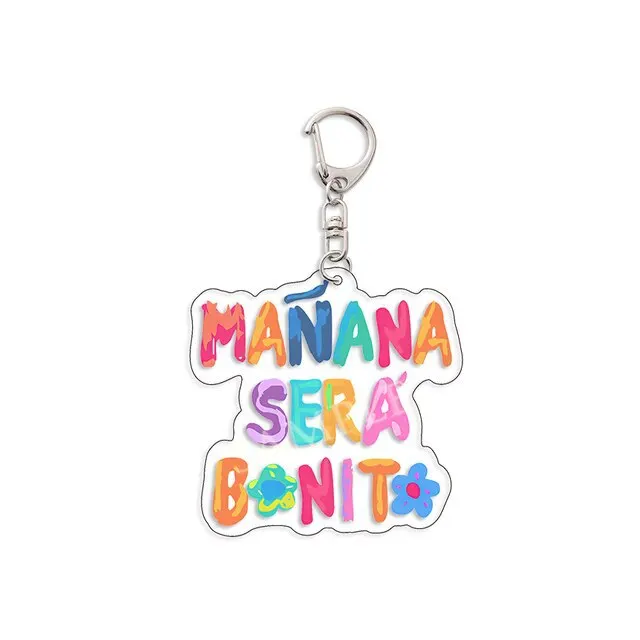 Karol G Bad Bunny Un Verano Sin Ti Manana Sera Bonito Bichota Heart Keychain Cartoon Cosplay Car Keychains Pendant Jewelry Gift