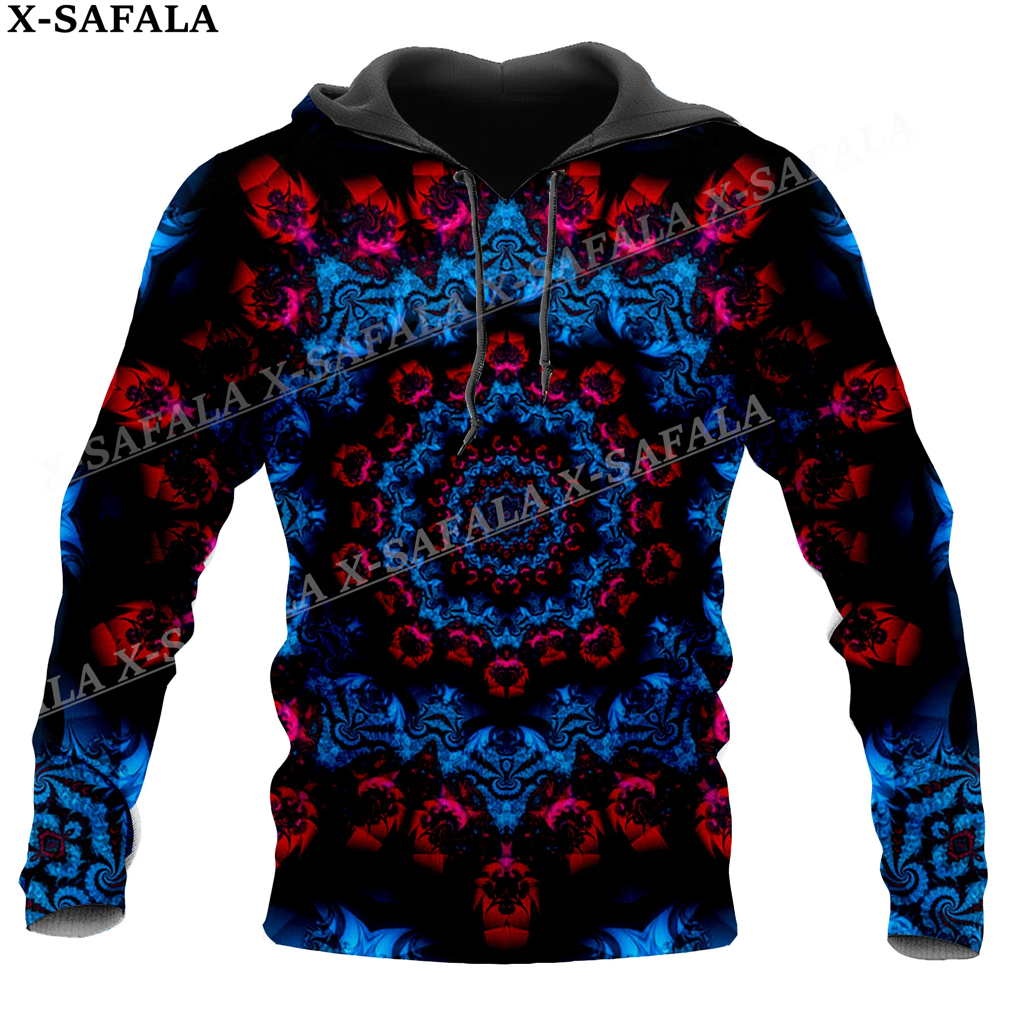 Hippie Psychedelic Colorful Trippy 3D Print Hoodie Man Women Pullover Sweatshirt Hooded Jersey Coat Tracksuits-4