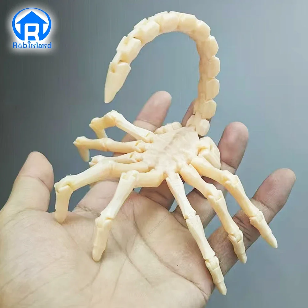 3D Printing Alien Facehugger Model Ornament Fully Articulated Movie Prop Collectible Figurine Sci-Fi Horror Decoration