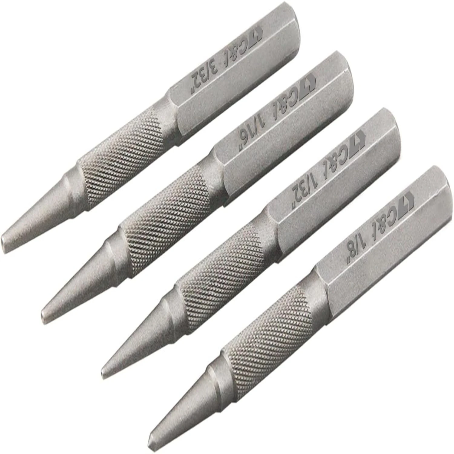 C&T's High-Quality, Detailed, and Reliable Precision Nail Setter and Center Punch Set - Essential Kit for Professional Woodworki