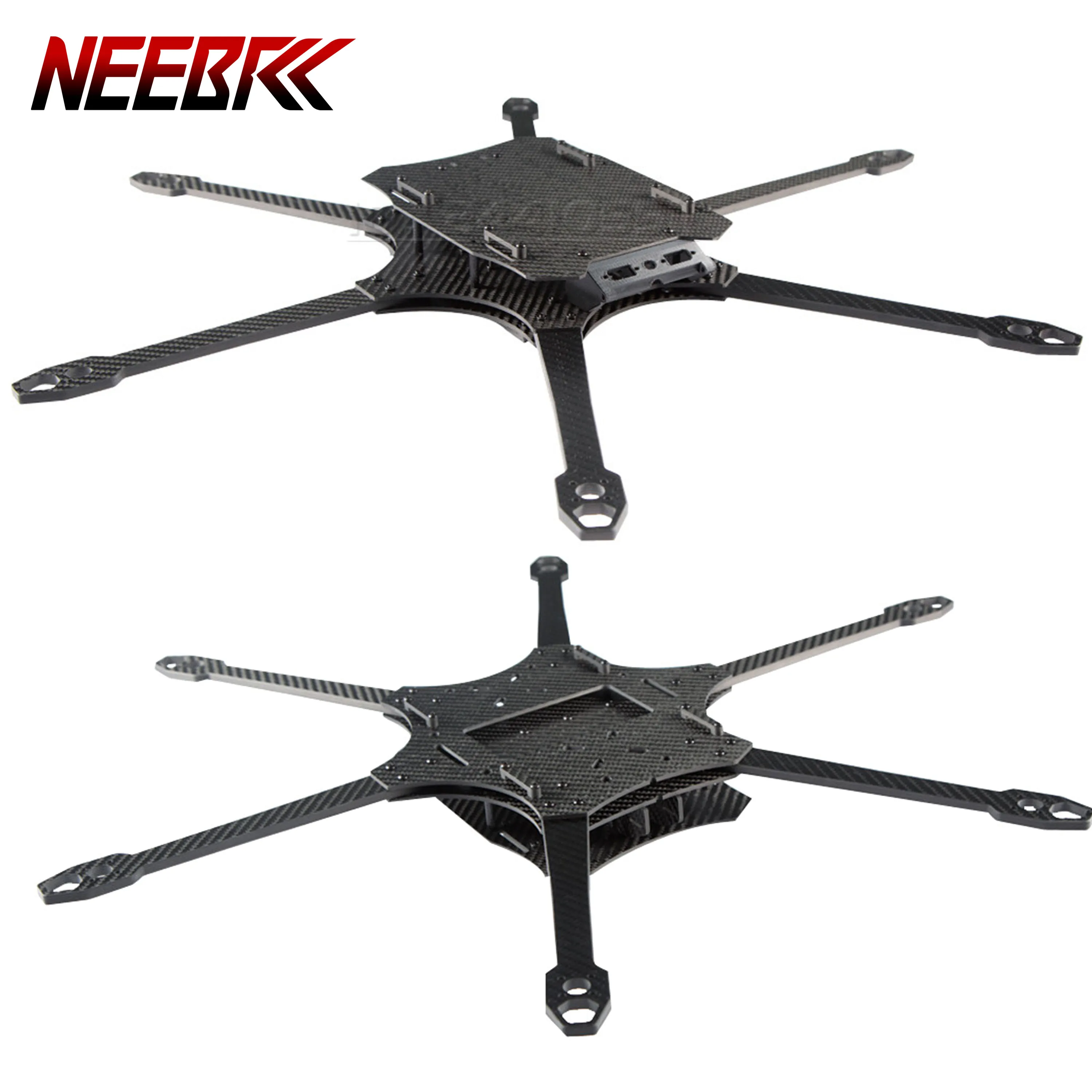 

NEEBRC 10-дюймовый комплект рамы FPV из углеродного волокна, колесная база 550 мм, рычаг 5 мм для радиоуправляемого дрона дальнего действия, шестиосевой двигатель 3115, 80A ESC