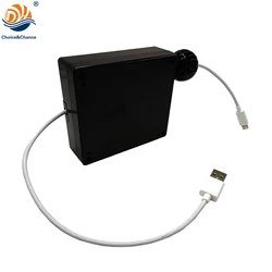 USB 끝이 있는 안전한 개폐식 USB 케이블 릴, 2023 DYH-1816 2-3m