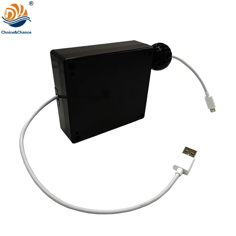 2023 DYH-1816 2-3m Secure retractable usb cable reel with USB end