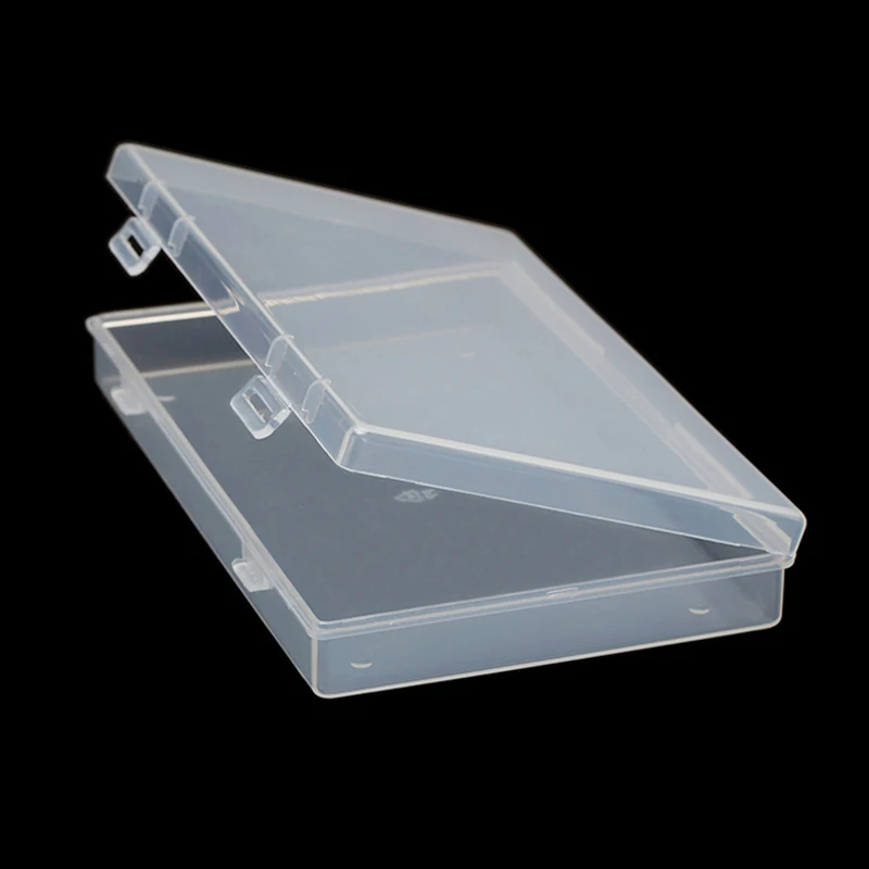 Boxes Rectangle Clear Plastic Jewelry Storage Case Container Packaging Box Earrings Rings Beads Collecting Home Organizer