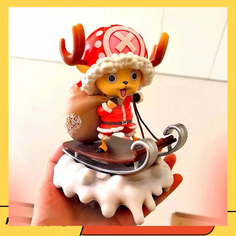 

One Piece Tony Tony Chopper Action Figures Christmas Series Cute Milu Deer Zero Joba Model Toy Collect Decor Ornament Boys Gift
