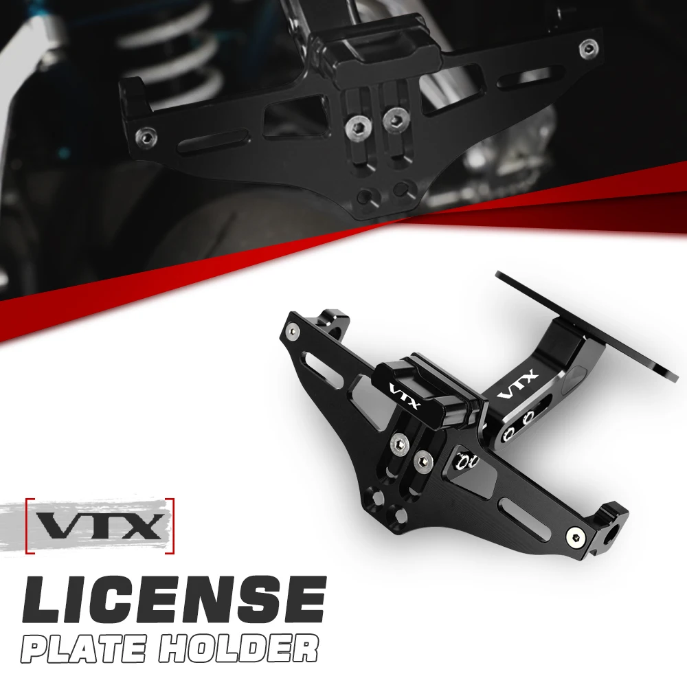 

FOR HONDA VTX1300 VTX 1300 VTX 1800 VTX1800 Fender Eliminator Adjustable License Plate Holder Bracket LED Plate Holder Frame