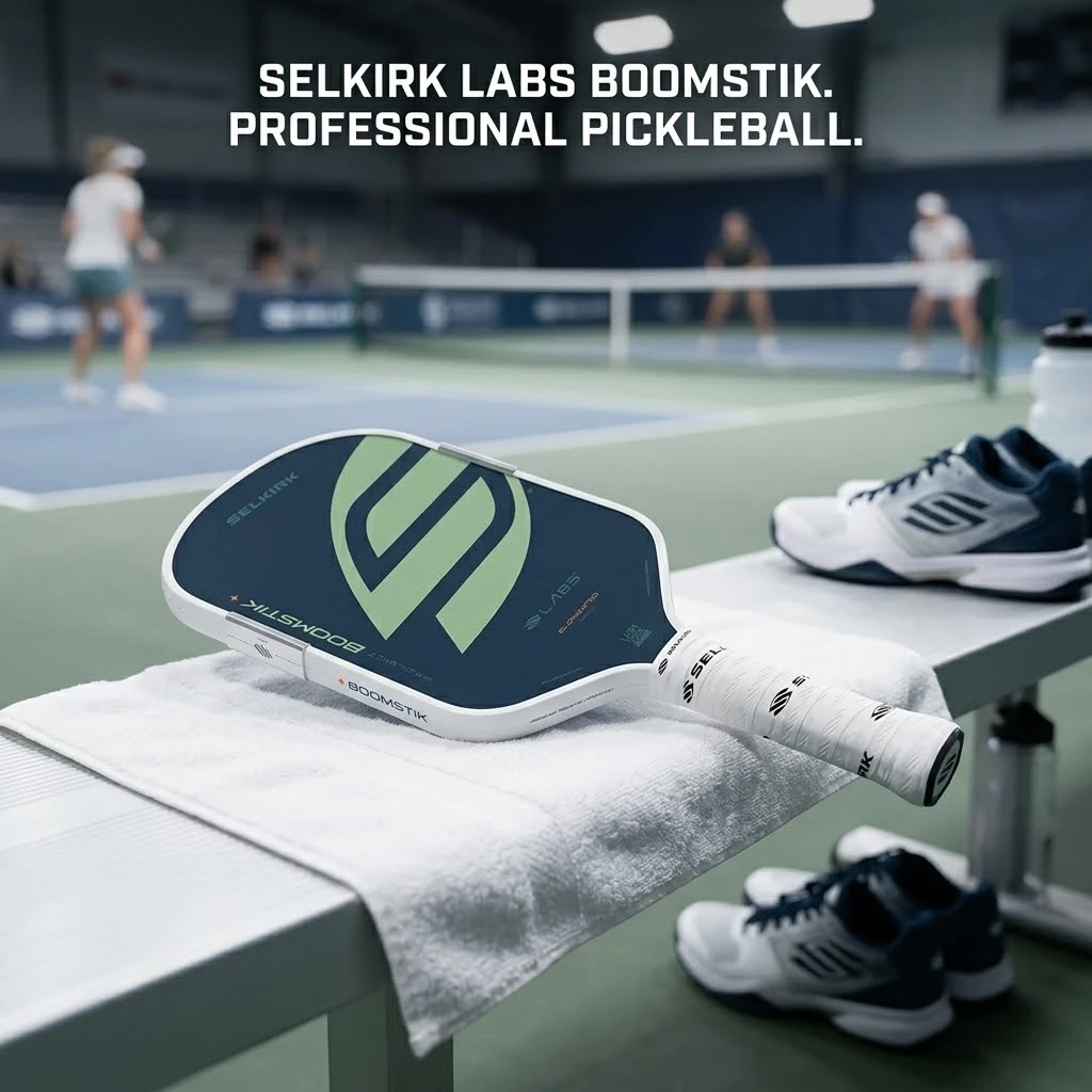 

Selkirk LABS Boomstik T700 Raw Carbon Fiber Pickleball Paddle Thermoformed Elongated USAPA Approved High Spin Pro Control Racket