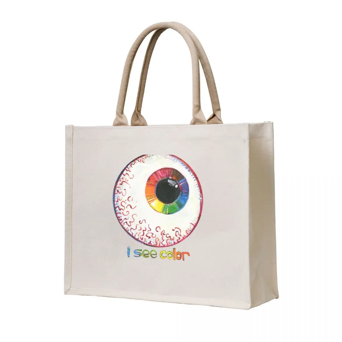 

I See Color - 2022 Tote Bag hand bag ladies tote bag university reusable grocery bags