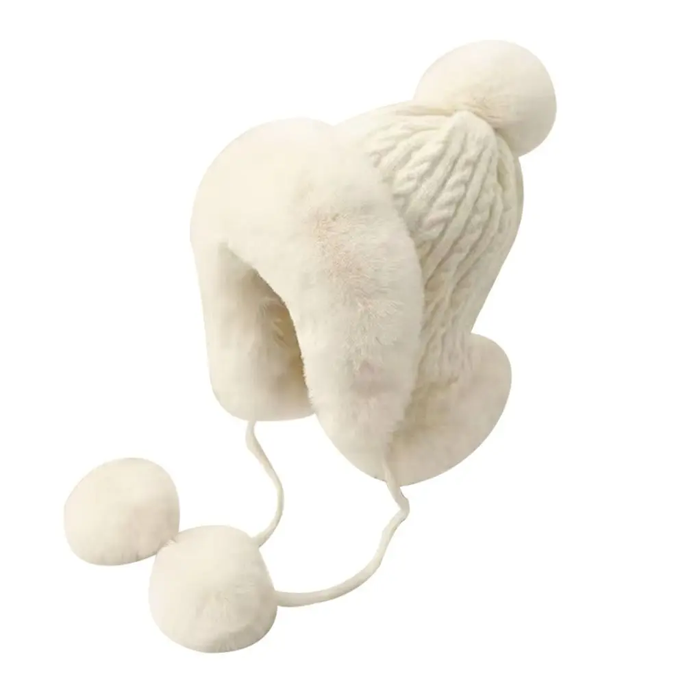 Cappello invernale caldo alla moda cappello Bomber Kawaii addensato berretto con protezione per le orecchie carino per le donne