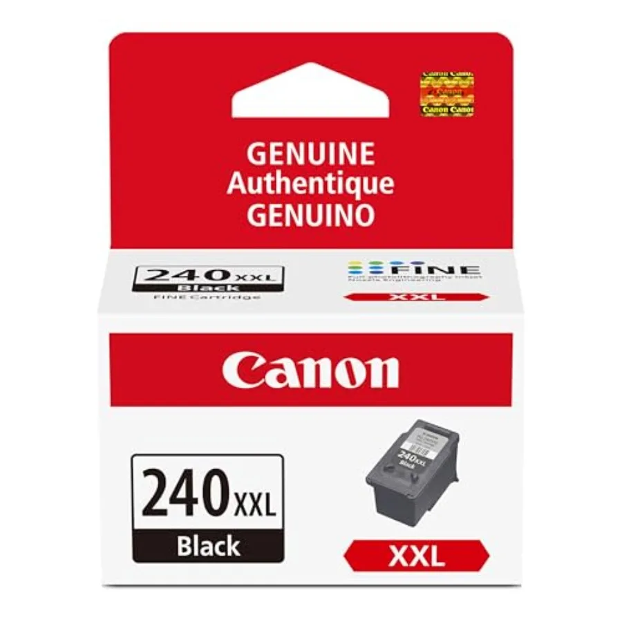 

PG-240 XXL Genuine Black Ink Cartridge Compatible with MG2120/3120/4120 MX512/432/472/372/392/522/532/452 MG2220/3220/4220/3520