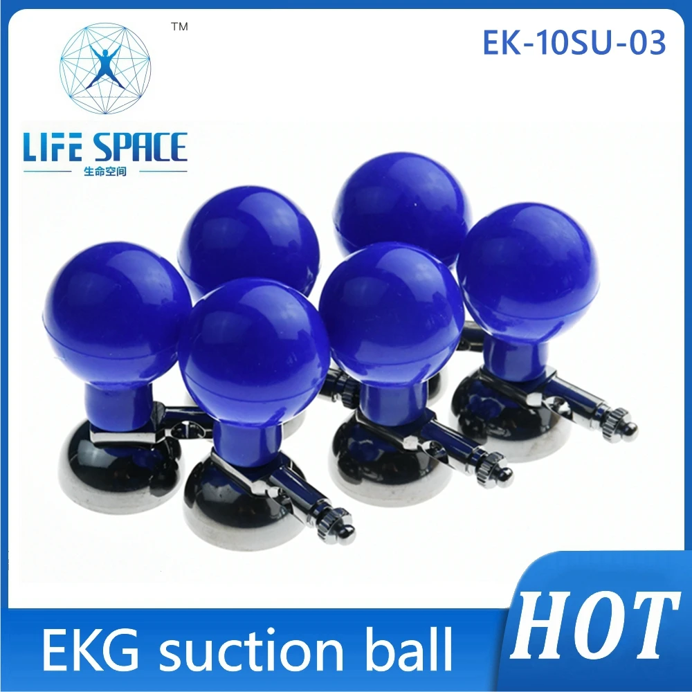 

EKG Suction ball Electrodes Agcl-plated EKG Multi-function Suction Electrodes 3.0 4.0 snap clip For Ecg Ekg Cable Machine 6pcs