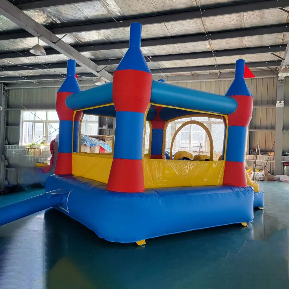 Small Inflatable Castle indoor and outdoor pvc inflatable children's entertainment bounce house including blower