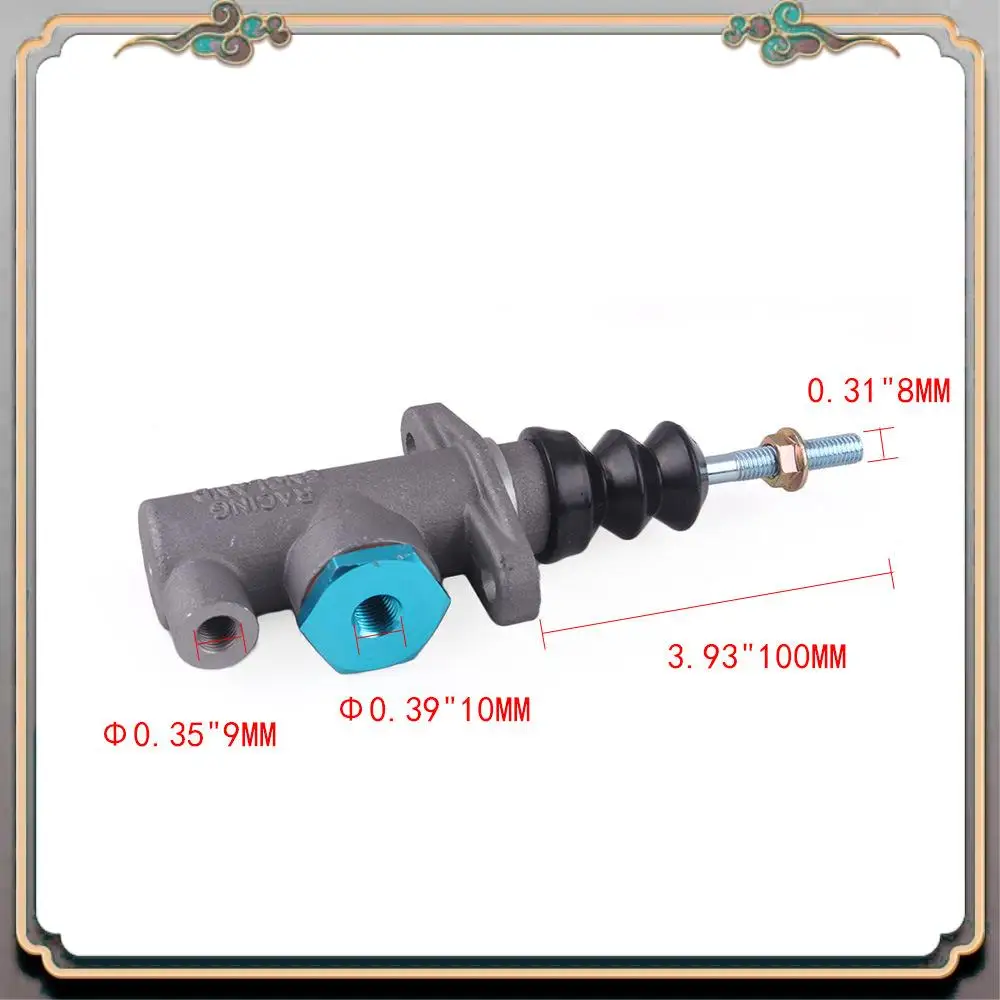 Cilindro maestro de embrague de freno A73Q, barra de rosca de 0,625 orificios remota para freno de mano hidráulico M8