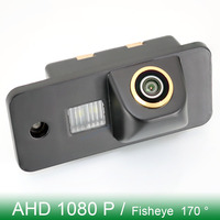 Golden FishEye Rear View Camera For Audi A3 S4 A4 A6 A8 Q7 RS4 RS6 Car Parking AHD 1080P 170° HD Night Vision Waterproof CVBS