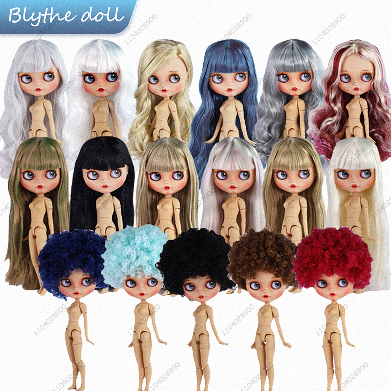 

ICY DBS Blyth Doll 19 суставов тела 30 см BJD Кукла Tan Skin Matte Face Beep Lips Афро Волосы DIY Макияж Костюм Кукла Подарочная Игрушка