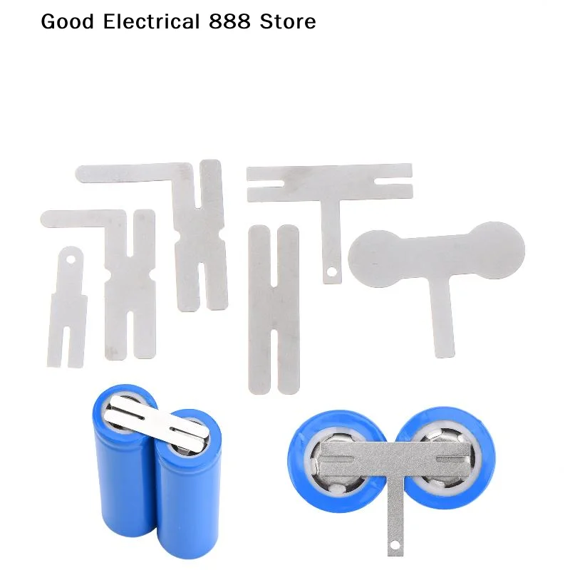 【G】100Pcs Polygonal Battery Nickel Sheet 18650 Lithium Battery Nickel Sheet For Spot Welding Machine Batteries Connection Sheets