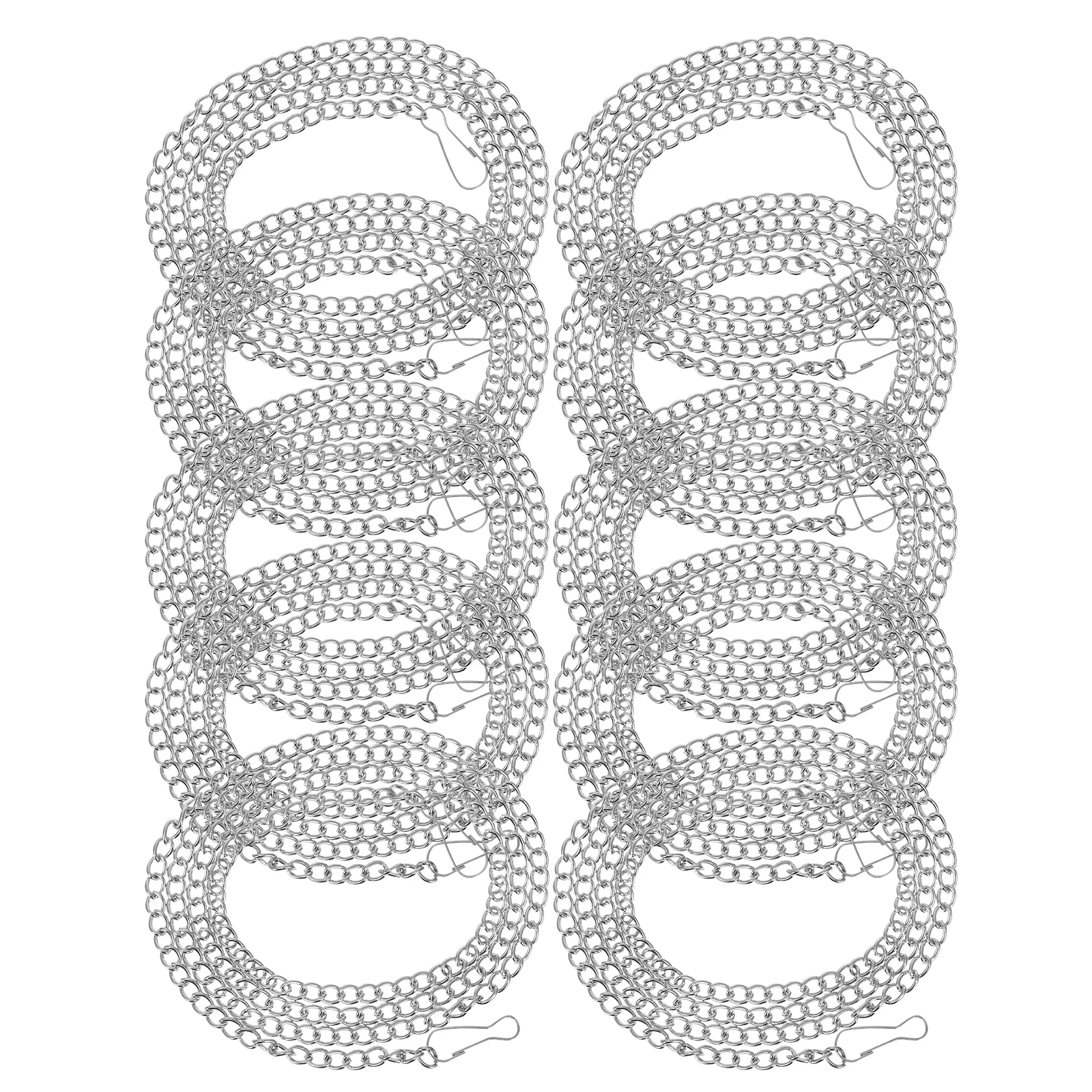 

10 Pcs Hanging Chains Iron Plant Chain Hooks for Posters Banners Picture nament Billboards Chalkboards Metal Plant Hangers