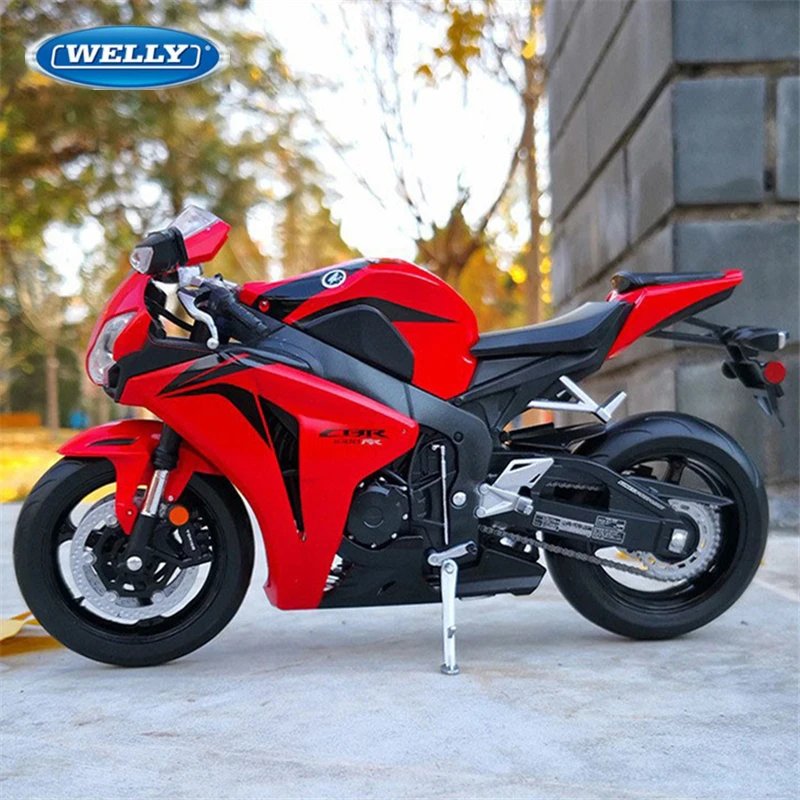 WELLY 1:10 HONDA CBR1000RR Alloy Racing Motorcycle Model Simulation Metal Street Motorcycle Model Collection Childrens Toys Gift