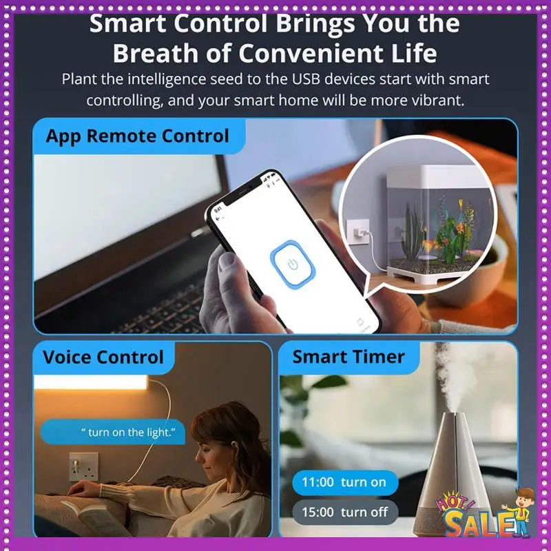 AA87 Zbmicro USB Smart Adaptor Zigbee 3.0 Repeater Fast Charging, Data Transfer, Remote Control Via Ewelink & Alexa