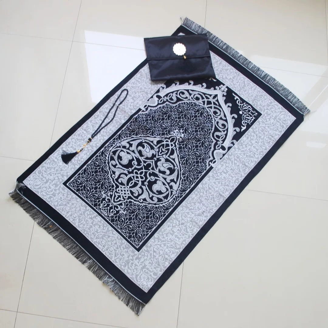 Simulated‑silk Portable Bag Blanket, Storable Handbag‑style Prayer Rug, Lightweight Portable Throw Blanket for Outdoor Travel
