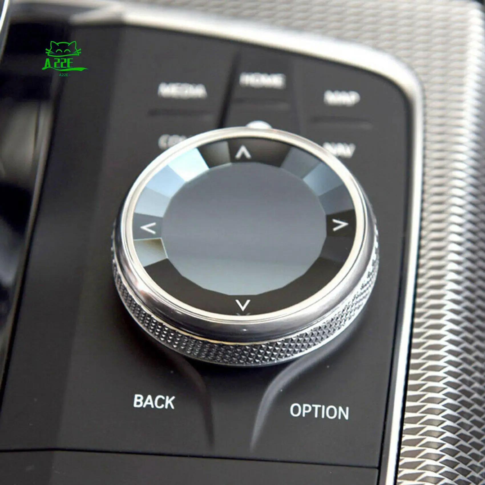 

A22E-Car Crystal Multimedia Button Knob Cover Sticker Trim For BMW 3 8 Series G20 G28 X5 X6 X7 G05 G06 G07 G16 Z4