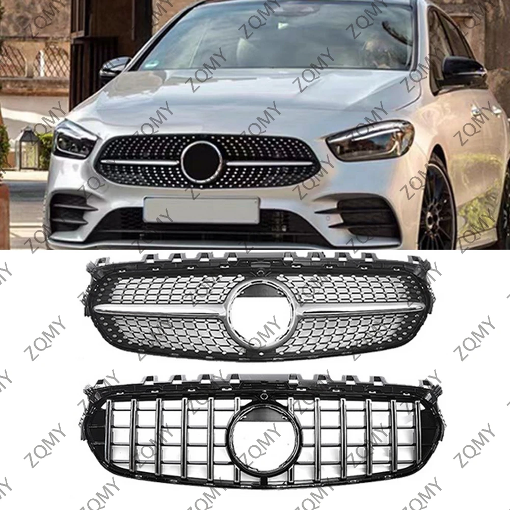 For Mercedes Benz W247 B-Class B220 B250 B220d 2020 2021 2022 2023 Car Front Bumper Grille Centre Panel Styling Upper Grill