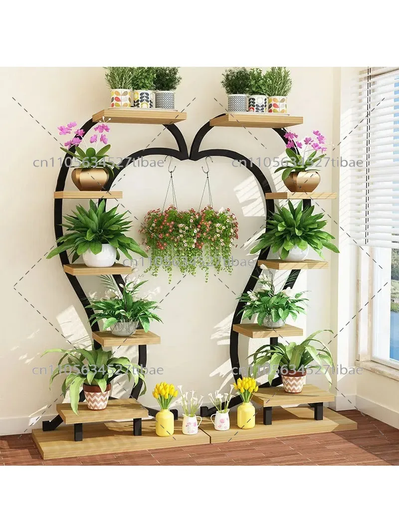 Creative Metal Display Stand Multi-layer Shelf Wrought Iron Indoor Plant Stand Flower Pot Stand