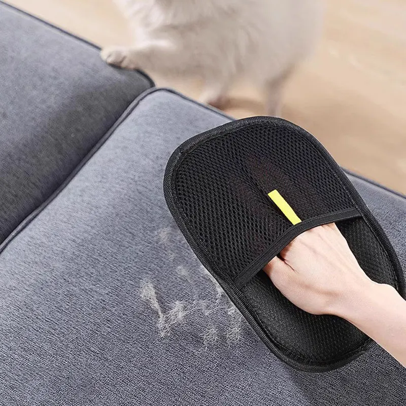 Pet Hair Remover Gloves Electrostatic Cleaning for Cats Dogs Reusable Washable Grooming Glove  Cat and Dog Hair Cleaning Tools view 5