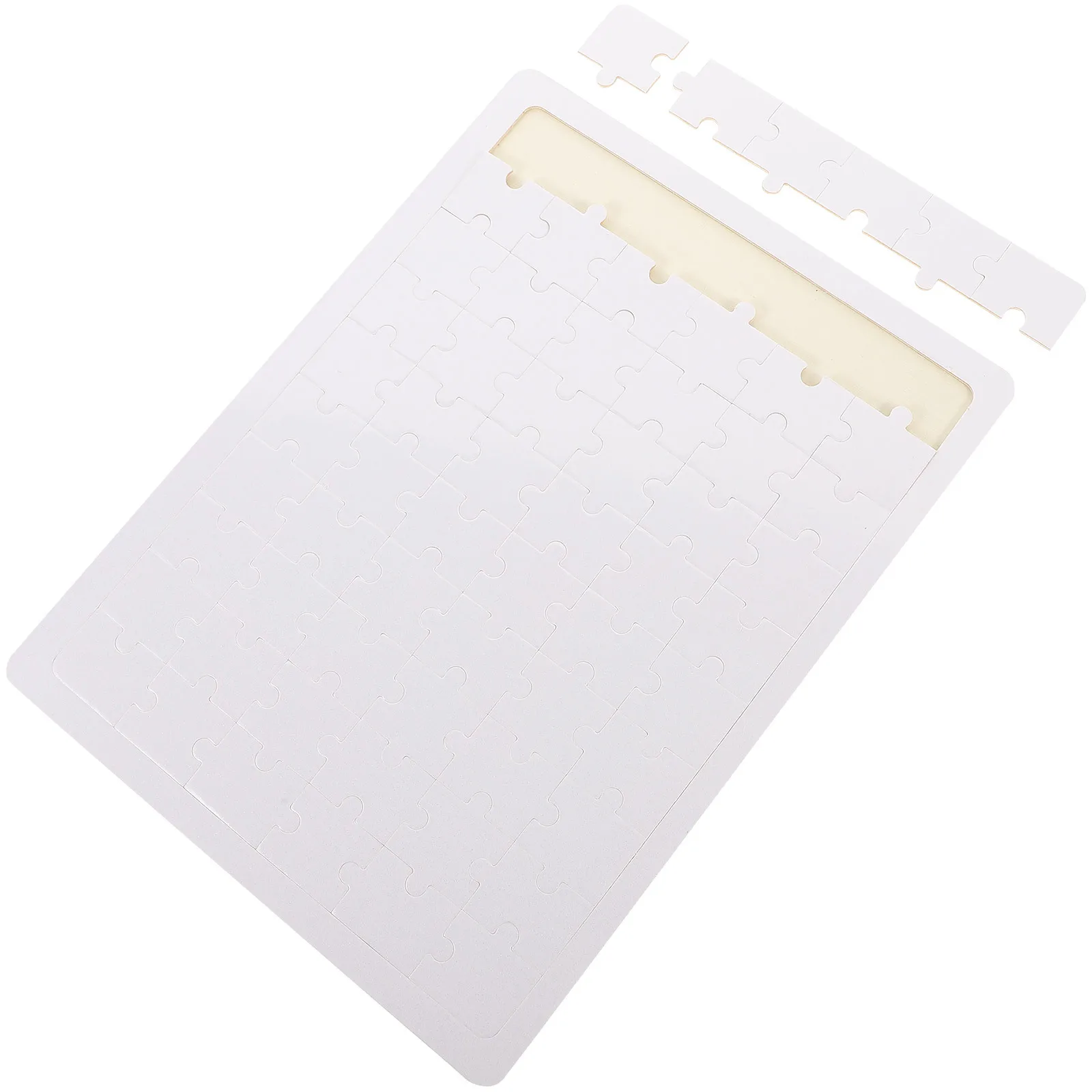 木製ジグソーパズル 無地 DIY 熱転写クラフト 昇華印刷 教育用 子供向け 熱パズルピース