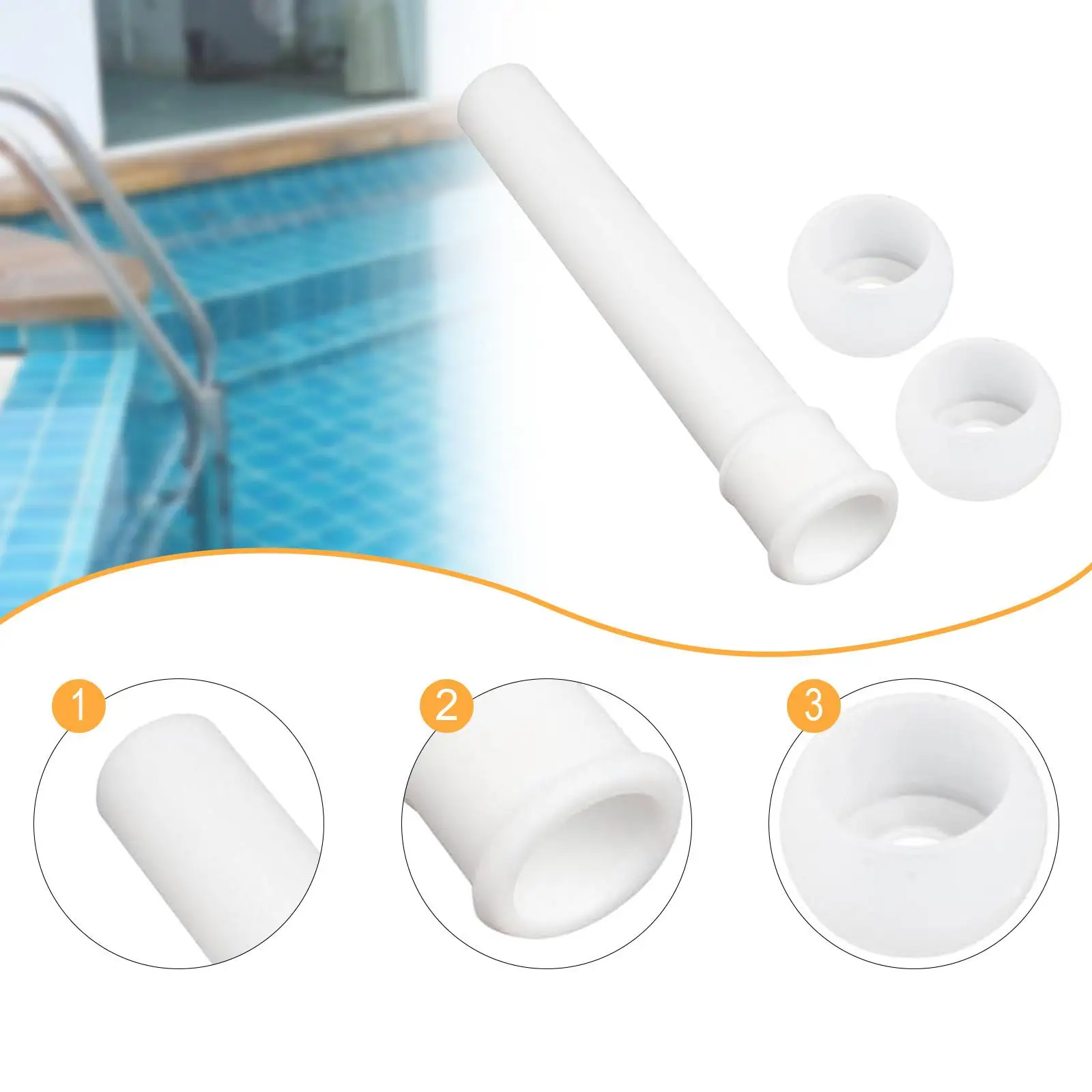 

Eyeball Assembly Kit Spare Pool Bubbler Nozzle Practical 590135 for Pool SPA