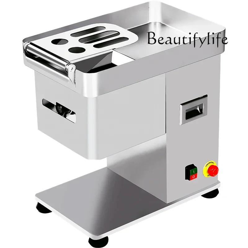 Commercial high-power desktop electric stainless steel slicer Automatic multi-function shredder