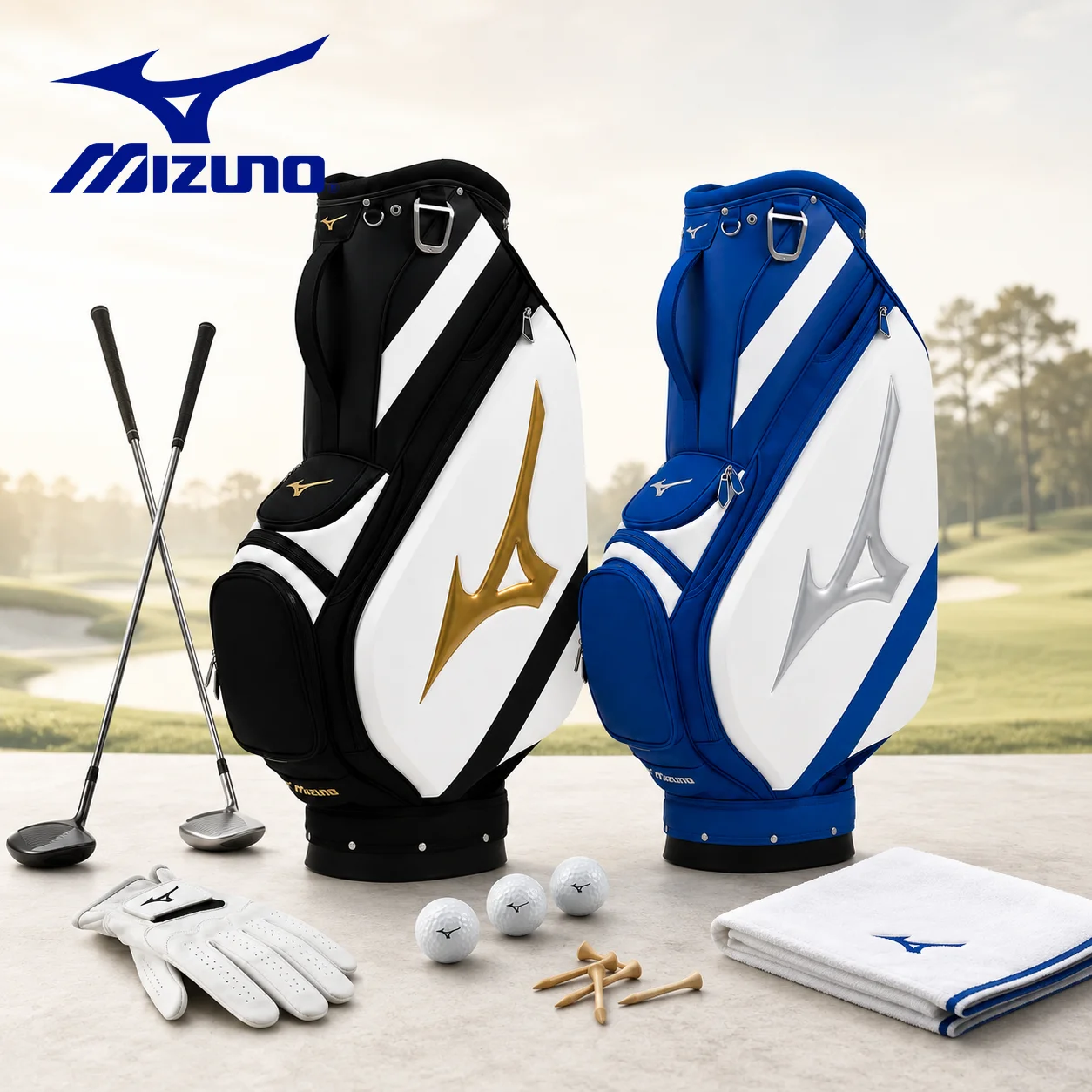 Sports Equipment Cart - Mizuno Men's Golf Bag Premium PU