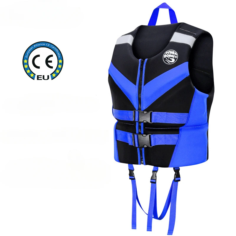 Adult Professional Fishing Life Jacket Vest Boat Life-saving Clothes,Kids Water Sports Vest, Buoyancy Clothes for Men Women