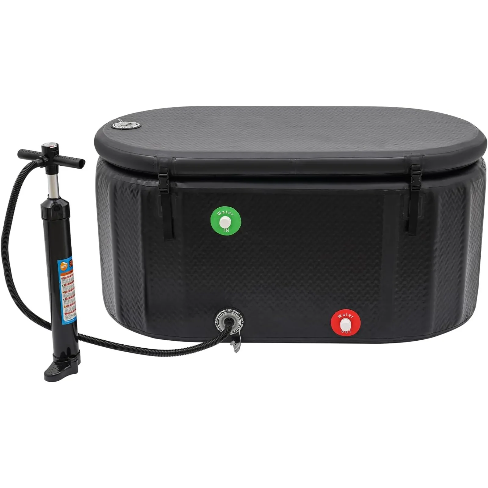 Foldable Inflatable Ice Bath Tub 275L Adult Cold Therapy Ice Barrel with Pump for Home Recovery