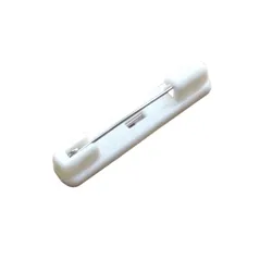 Pin de seguridad de plástico para el trabajo, placa de pecho, insignia, accesorio, 1000 piezas